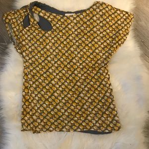 Anthropologie meadow rue Laussane yellow